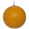 atmosphera Velas>Vela Led Redonda Amarilla 8cm