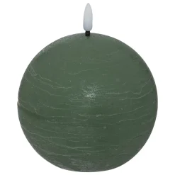 atmosphera Velas>Vela Led Redonda Molia Verde 8cm