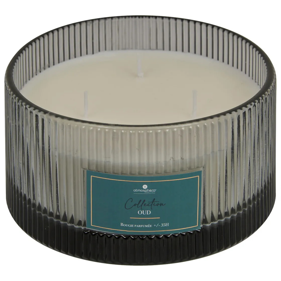 atmosphera Velas>Vela perfumada con portavelas de vidrio COLLECTION