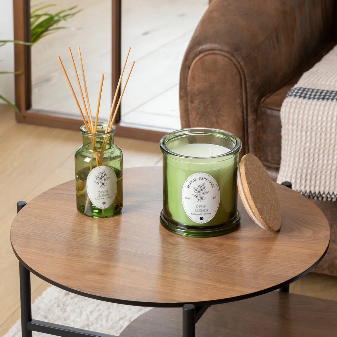 atmosphera Velas>Vela perfumada HAPO jazmín 500gr