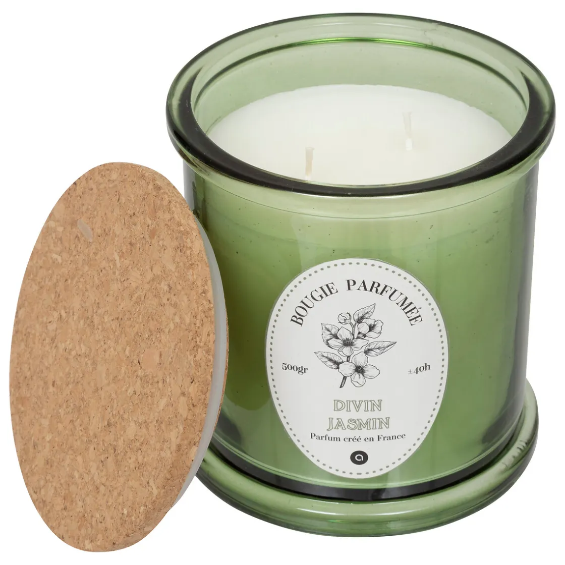 atmosphera Velas>Vela perfumada HAPO jazmín 500gr