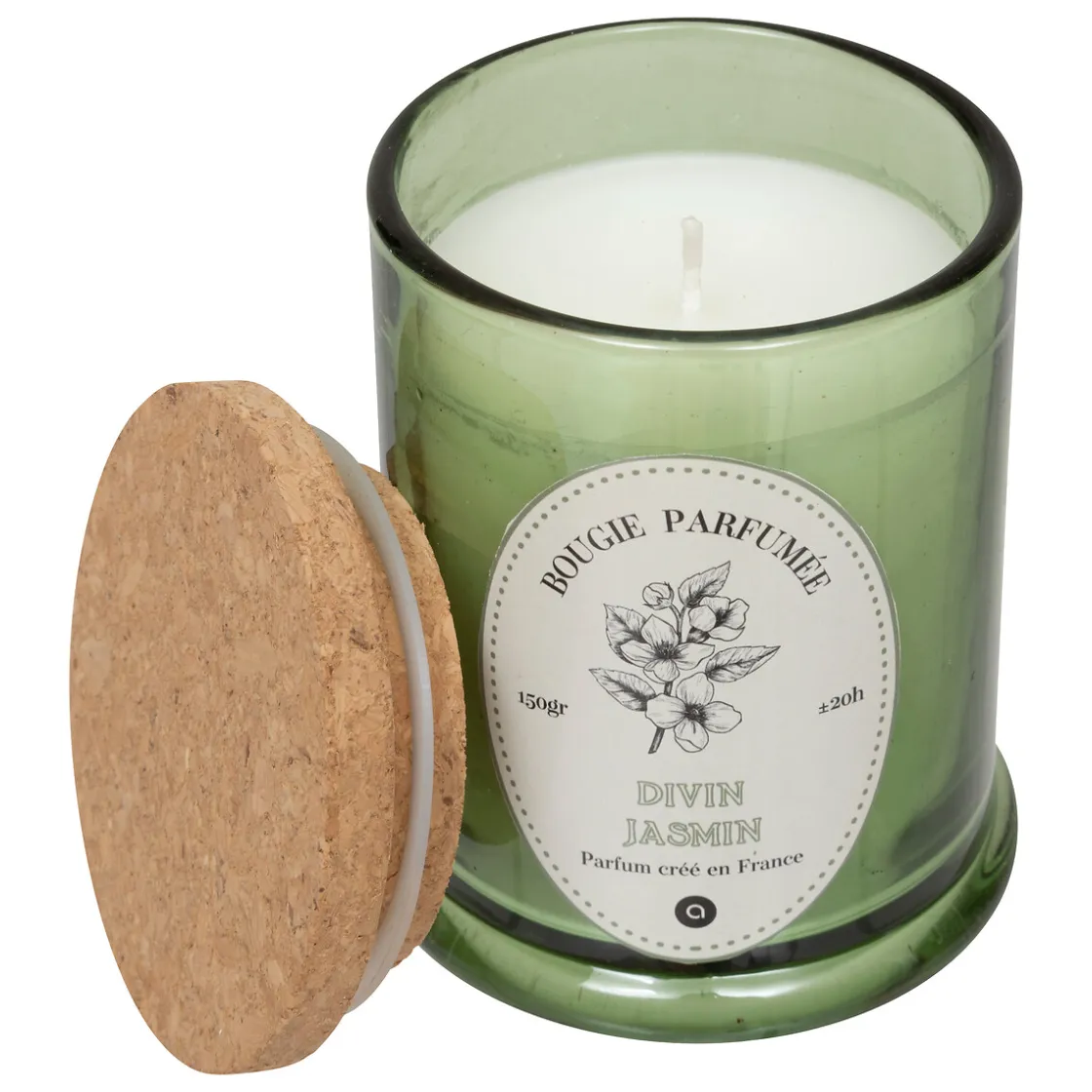 atmosphera Velas>Vela perfumada HAPO jazmín 150gr