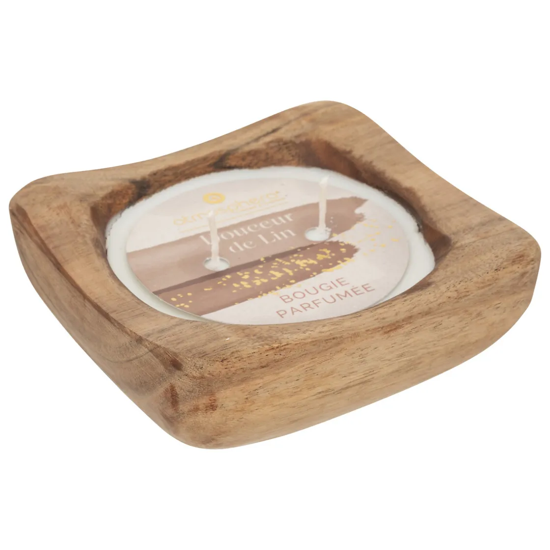 atmosphera Velas>Vela Perfumada Lino Con Portavelas