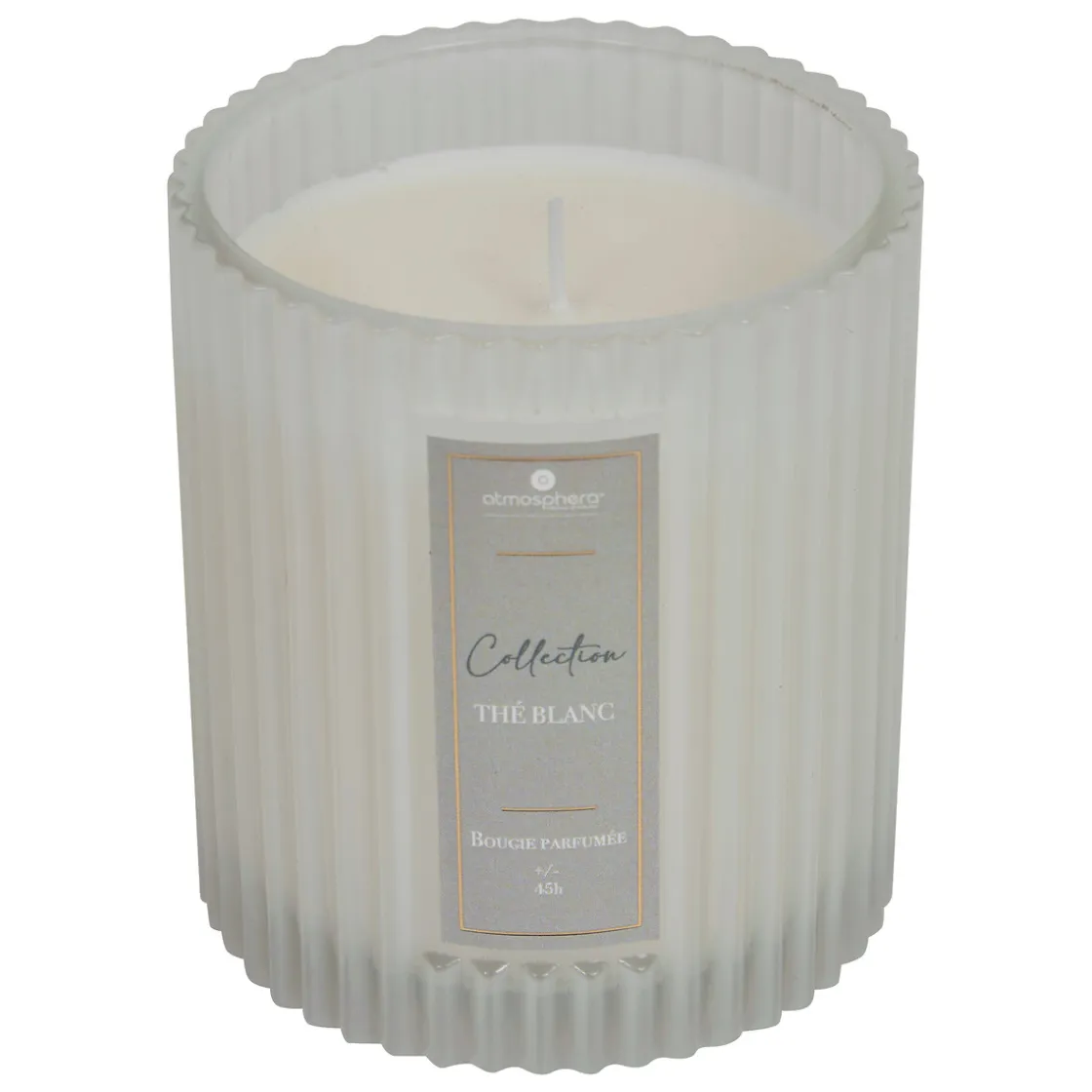 atmosphera Velas>Vela perfumada vaso de vidrio COLLECTION thé blanc