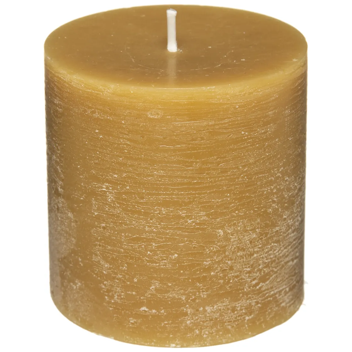 atmosphera Velas>Vela Rústica Amarilla 6.7x7Cm