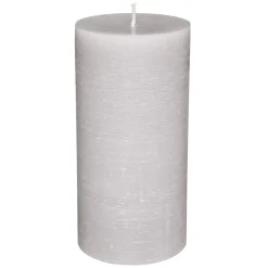 atmosphera Velas>Vela Rústica Cilíndrica Gris 7x14Cm