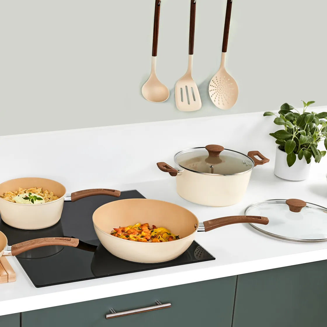 5five Sartenes, Parrillas Y Woks>Wok HARMONY de aluminio reciclado 28cm