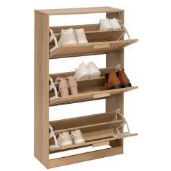 5five Zapateros>Zapatero con 3 cajones beige 113cm