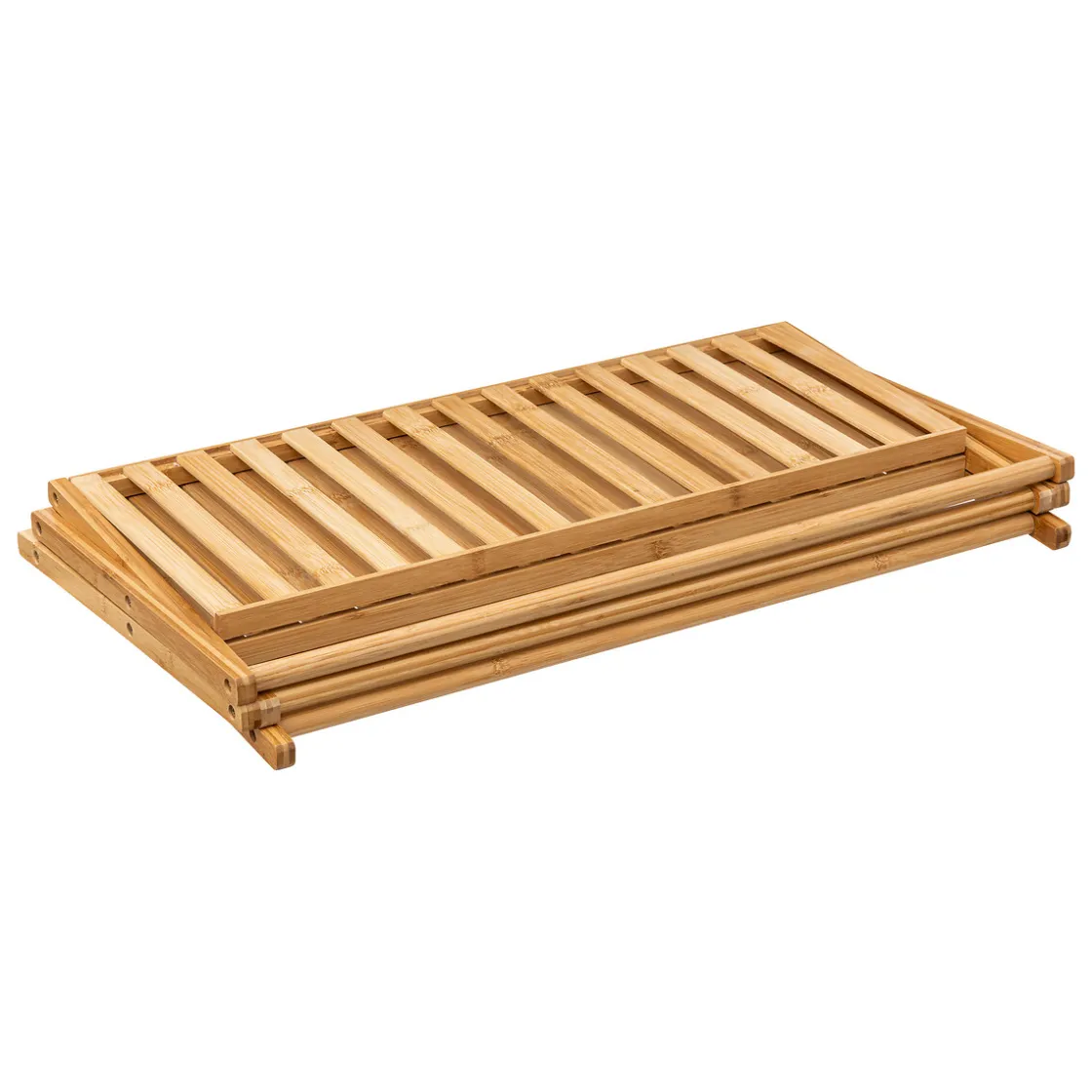 Zapateros>Zapatero Plegable Bambú Con 3 Niveles